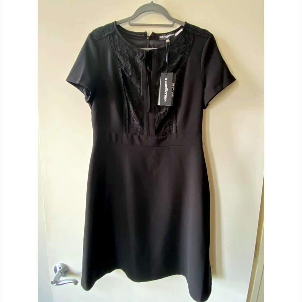 NWT Karl Lagerfeld Dress Black 10